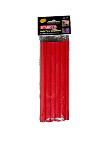 Lápiz carpintero 12 pcs STANDER