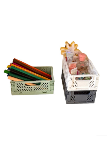 Contenedor organizador plegable chico multiuso